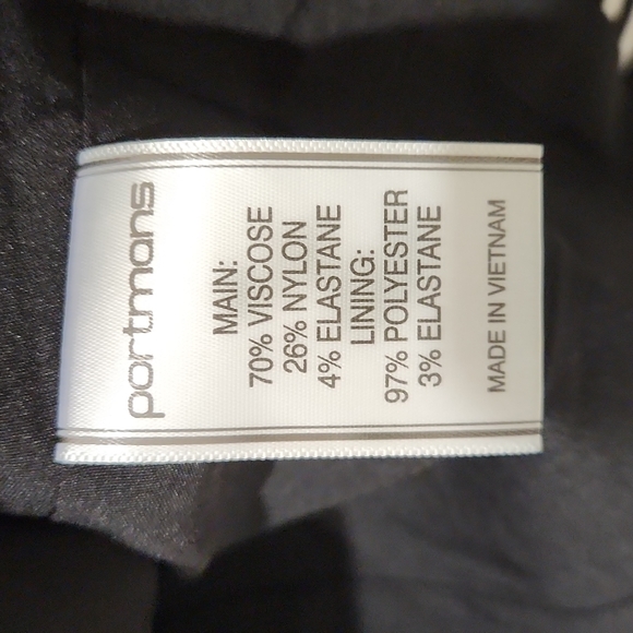 Portmans Black & White Striped Jacket size 12 - Picture 6 of 6